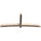 Ekena Millwork Bellingham Smooth Timber Gable Bracket, Douglas Fir, 108"W x 45"H x 5 1/2"D x 5 1/2"F, 10/12 Pitch GBW108X45X0606BEL00SDF - alternate 3